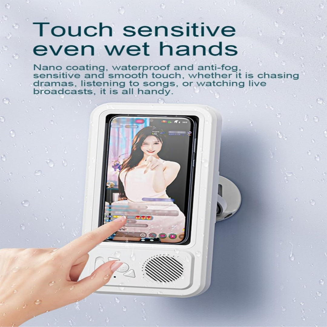 🚿 SplashTone™ — Bluetooth Speaker &amp; Waterproof Phone Holder (IPX4)