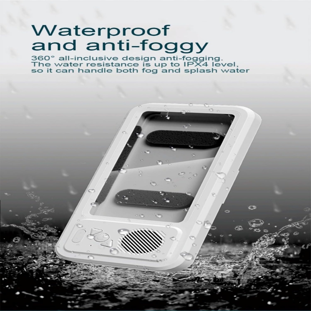 🚿 SplashTone™ — Bluetooth Speaker &amp; Waterproof Phone Holder (IPX4)